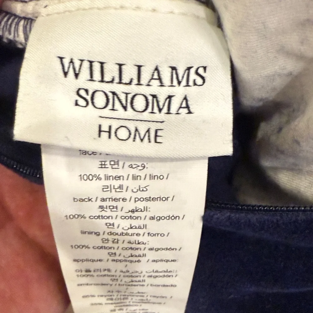 Williams Sonoma Home Throw Pillow - Izlara Floral Applique pattern